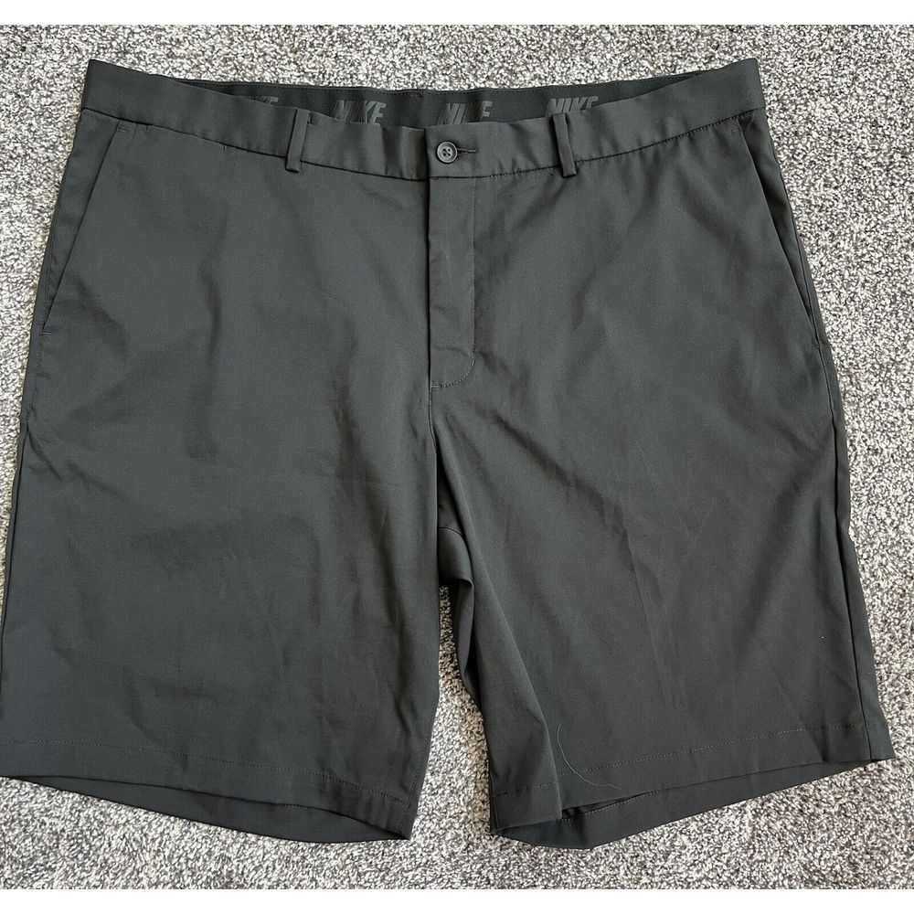 Nike Stretch Dri-Fit Polyester Microfiber Golf Shorts Black Mens 40 Standard Fit